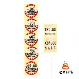 Eticheta OFERTA Colorate 37x28 700 et rola