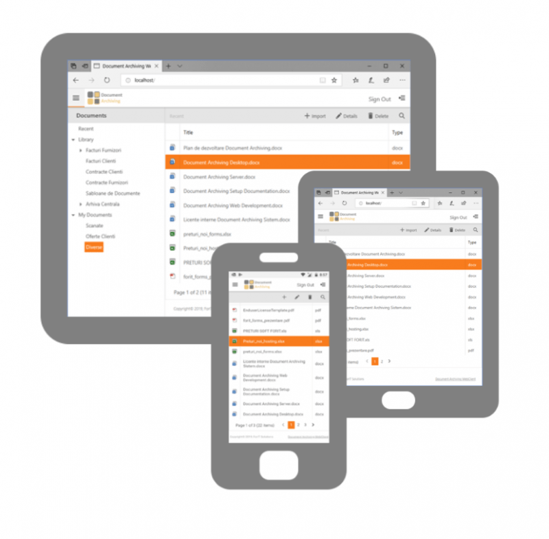Sistem de arhivare si management de documente si e-mailuri - imagine 2
