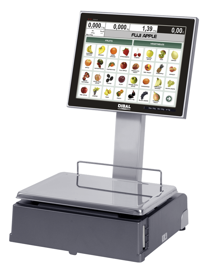 Cantar PC cu etichetare Dibal CS-1255 W DB 15+7 - imagine 3