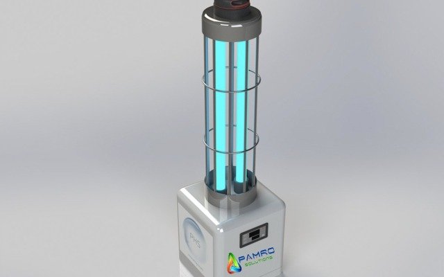 Robot portabil dezinfectie coronavirus cu raze uv si ozon - imagine 2