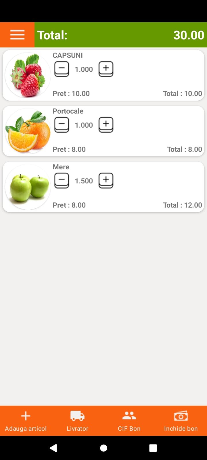 Bon_Pam_POS Aplicatie Vanzare Android PamPOS BON FISCAL