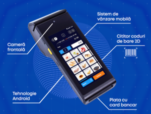 Casa de marcat si POS Bancar Datecs BlueCash 50