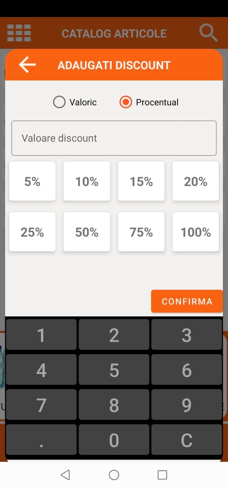 Aplicatie Vanzare Android PamPO Discount
