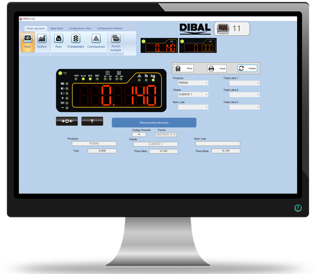 Software DCM pentru indicatoarele de cântărire DIBAL DMI-600 - imagine 2