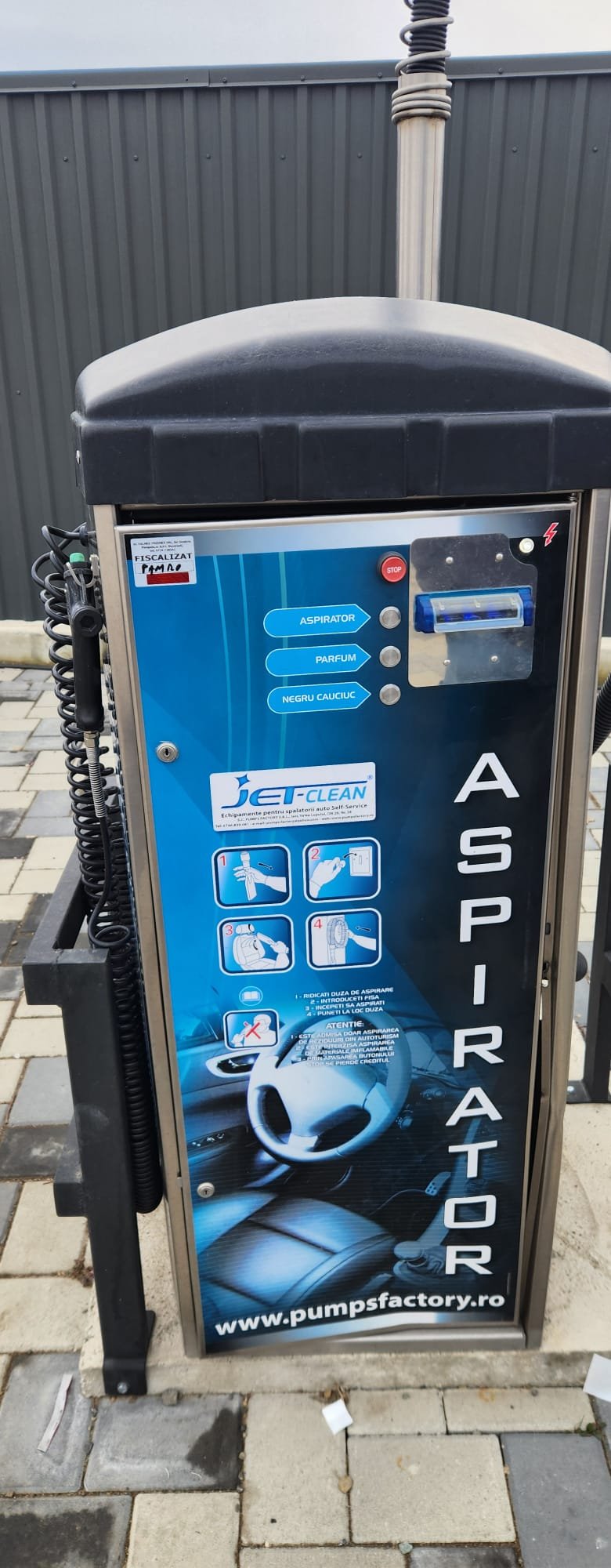 Fiscalizare spalatorii auto cu acceptatoare Alberici pe rampa si aspiratoare